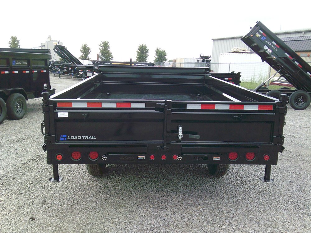 96" x 14' Tandem Axle Pintle Hook Deck Over Dump -14K