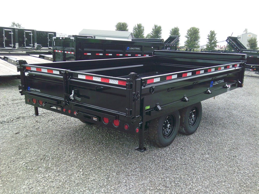 96" x 14' Tandem Axle Pintle Hook Deck Over Dump -14K