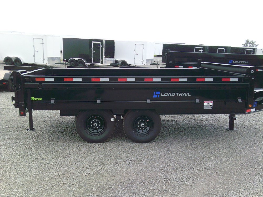 96" x 14' Tandem Axle Pintle Hook Deck Over Dump -14K