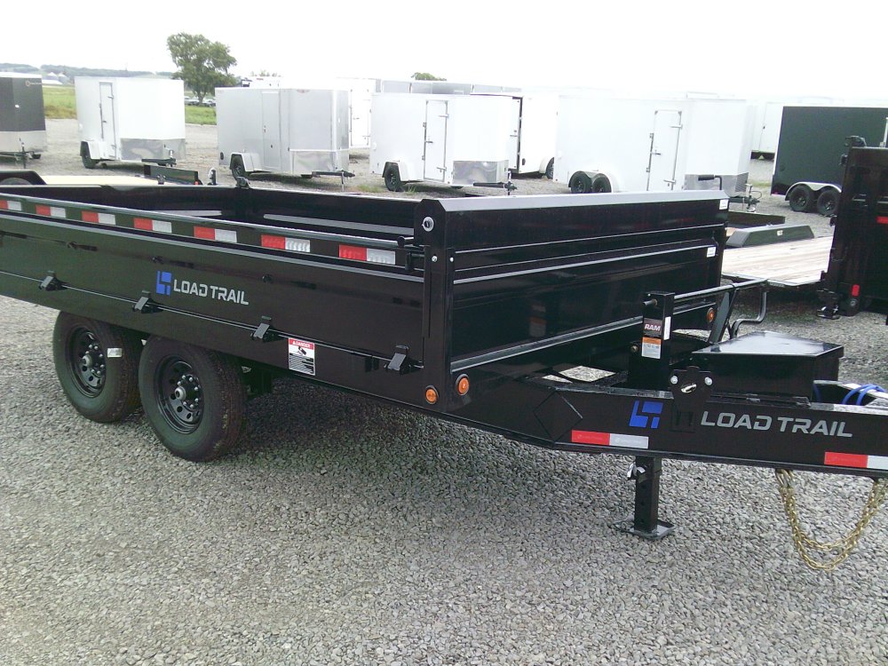 96" x 14' Tandem Axle Pintle Hook Deck Over Dump -14K