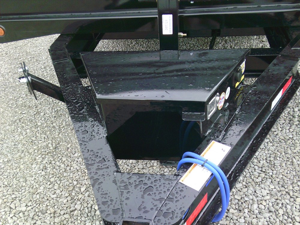 96" x 14' Tandem Axle Pintle Hook Deck Over Dump -14K