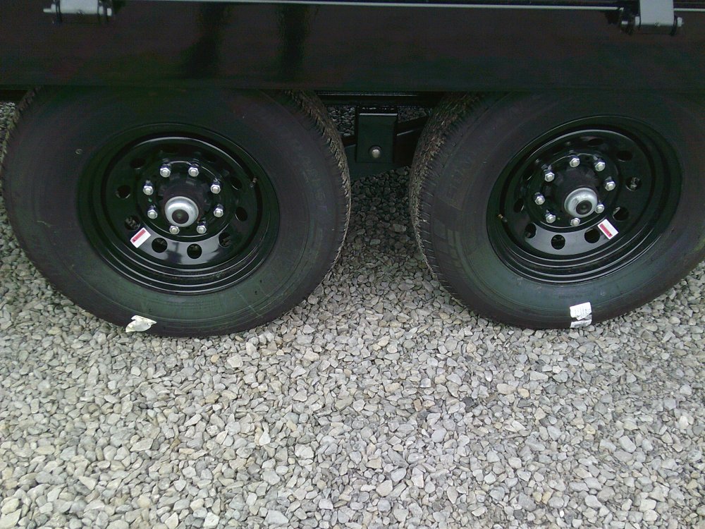 96" x 14' Tandem Axle Pintle Hook Deck Over Dump -14K