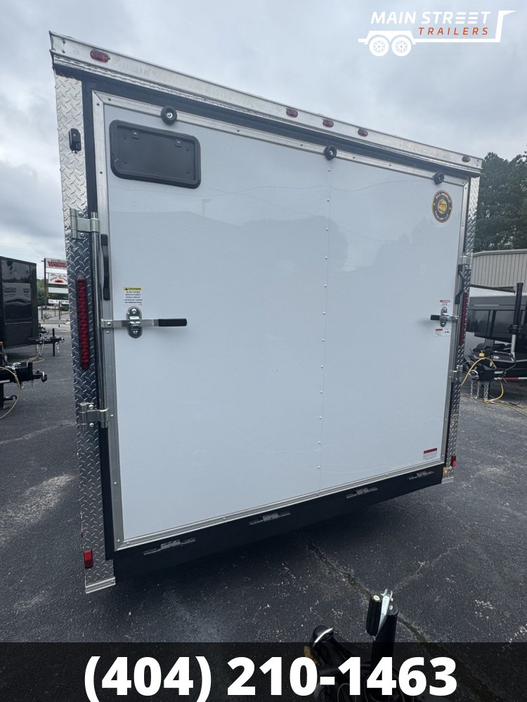 8.5 X16 T/A WHITE, POLY CORE, 5200LB AXLES AND 7' INTERIOR HEIGHT