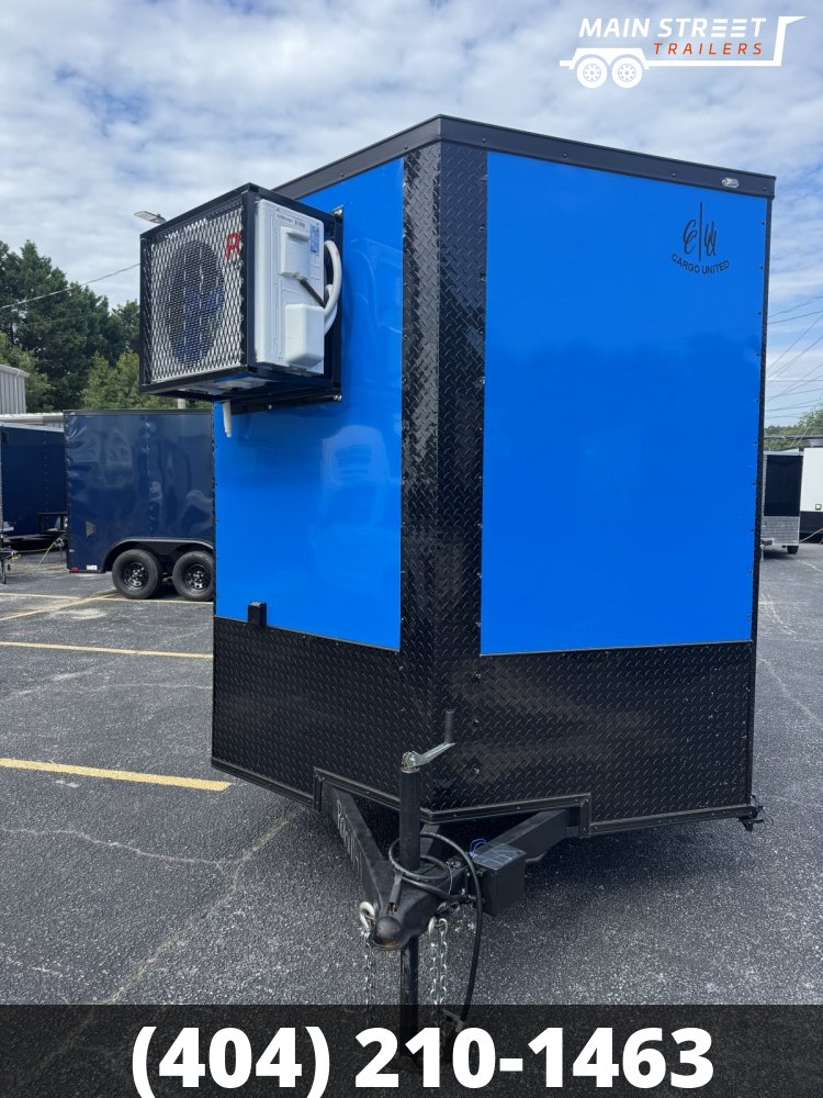 7X12T/A PEPSI BLUE CONCESSION TRAILER WITH ELITE WATER AND ELECTRICAL PACKAGE