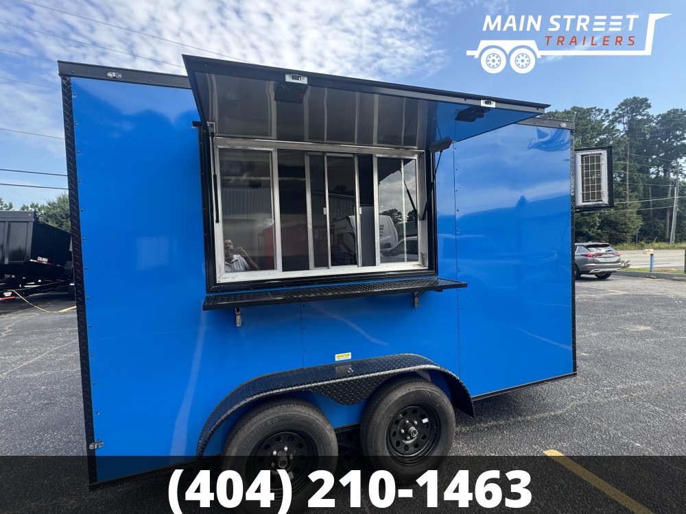 7X12T/A PEPSI BLUE CONCESSION TRAILER WITH ELITE WATER AND ELECTRICAL PACKAGE