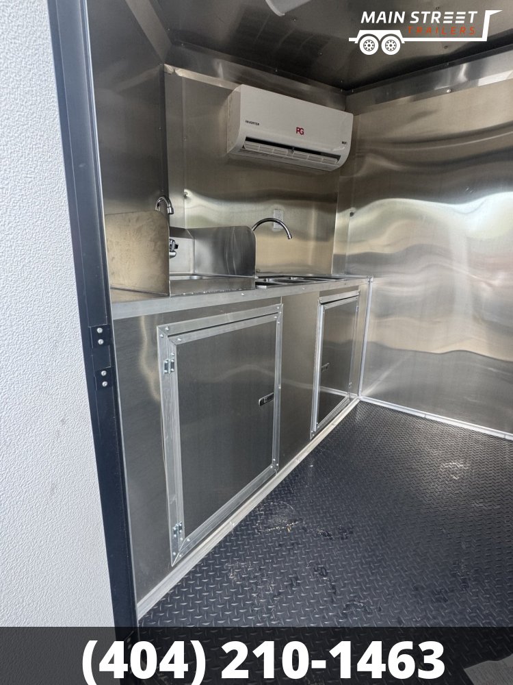 7X12T/A PEPSI BLUE CONCESSION TRAILER WITH ELITE WATER AND ELECTRICAL PACKAGE