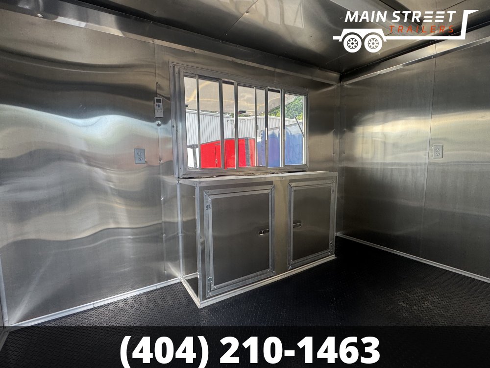 7X12T/A PEPSI BLUE CONCESSION TRAILER WITH ELITE WATER AND ELECTRICAL PACKAGE