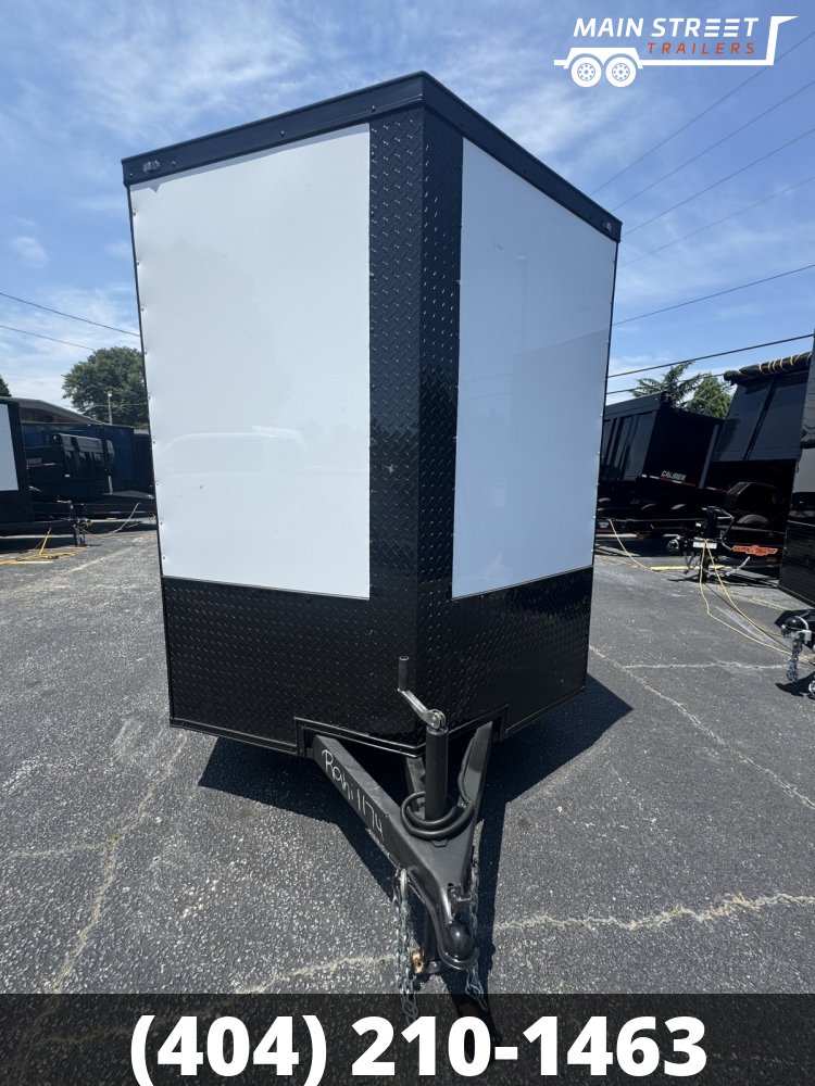 6X12S/A WHITE WITH BLACKOUT AND BARN DOORS AND POLY CORE