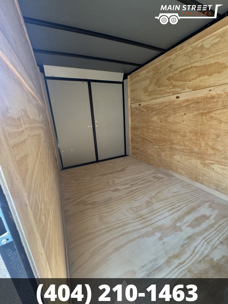 6X12S/A WHITE WITH BLACKOUT AND BARN DOORS AND POLY CORE