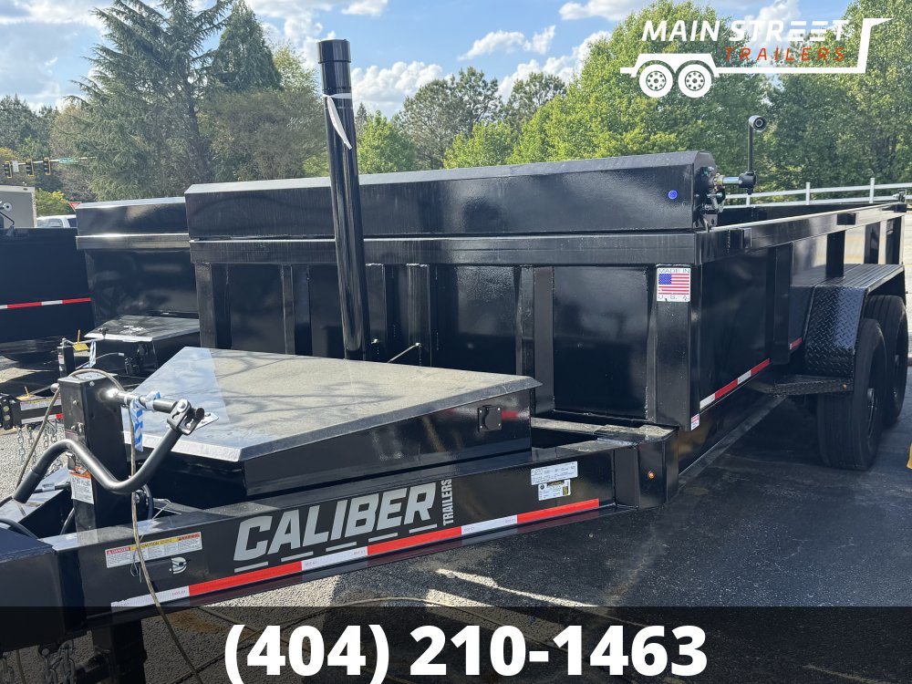 7X16 TELESCOPIC DUMP TRAILER WITH 14K AXLES, 7 GUAGE METAL