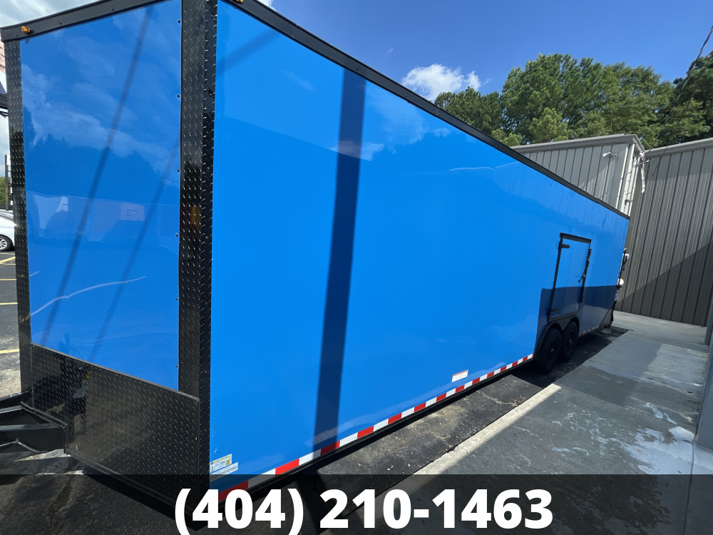 8.5 X 28 T/A 5200 lb .080 GUAGE METAL PEPSI BLUE, BLACKOUT PACKAGE