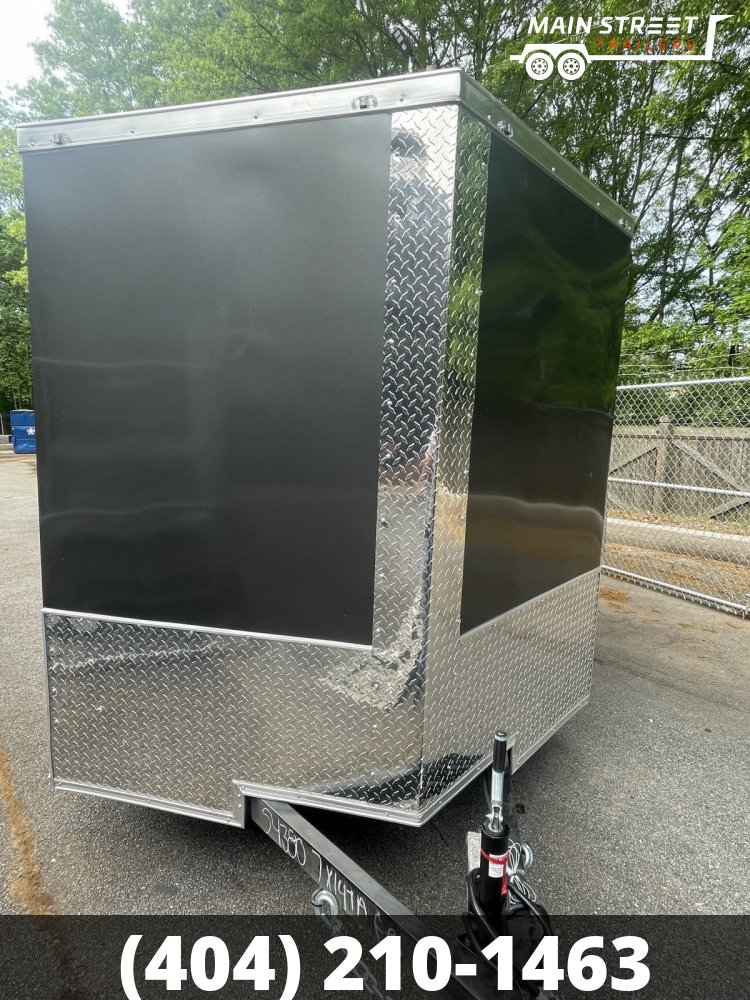 7X14 T/A CHARCOAL WITH CHROME AND RAMP GATE