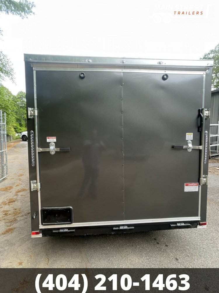 7X14 T/A CHARCOAL WITH CHROME AND RAMP GATE