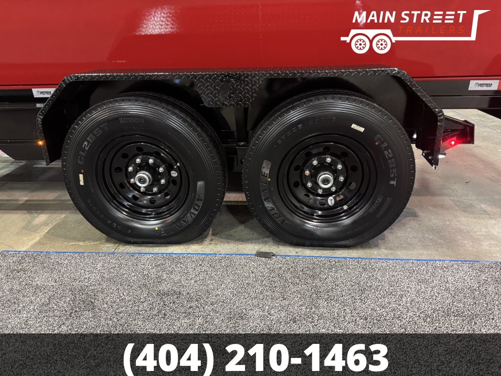 7x16 ROLL OFF DUMP TRAILER WITH 16K AXLES, 3 BINS AND GOOSENECK