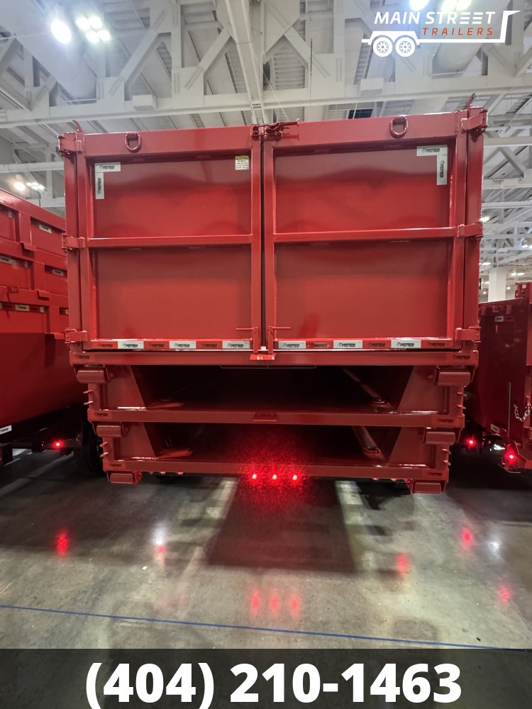 7x16 ROLL OFF DUMP TRAILER WITH 16K AXLES, 3 BINS AND GOOSENECK