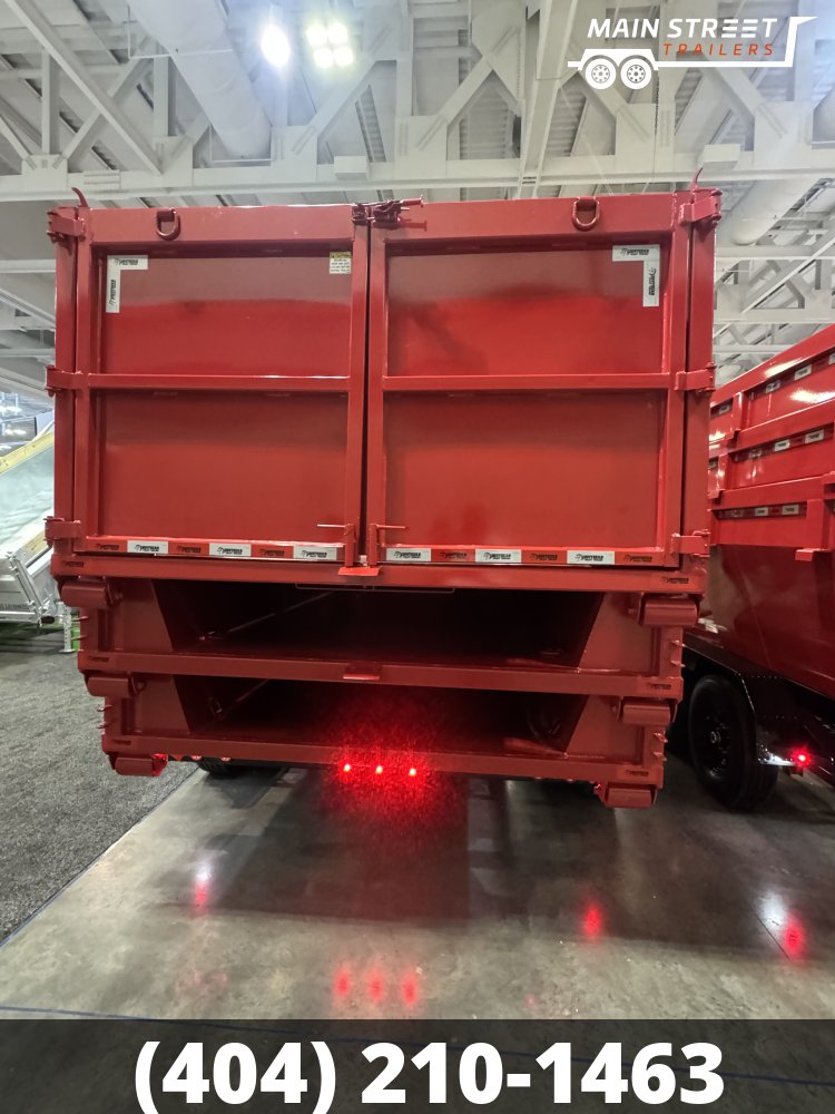 7x16 ROLL OFF DUMP TRAILER WITH 16K AXLES, 3 BINS AND GOOSENECK