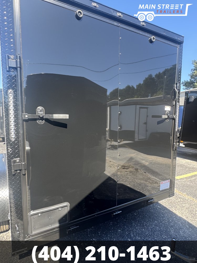 7X12 T/A BLACK, BLACK OUT, RAMP GATE AND 7' INTERIOR HEIGHT