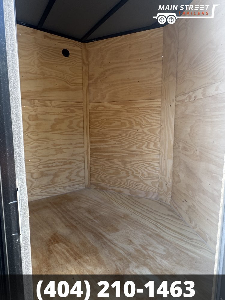 7X12 T/A BLACK, BLACK OUT, RAMP GATE AND 7' INTERIOR HEIGHT