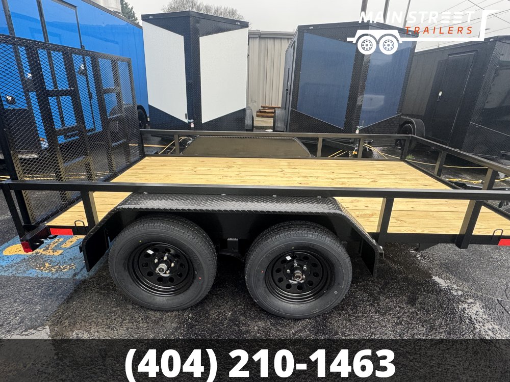 7X12 T/A UTILITY TRAILER WITH 7K AXLES