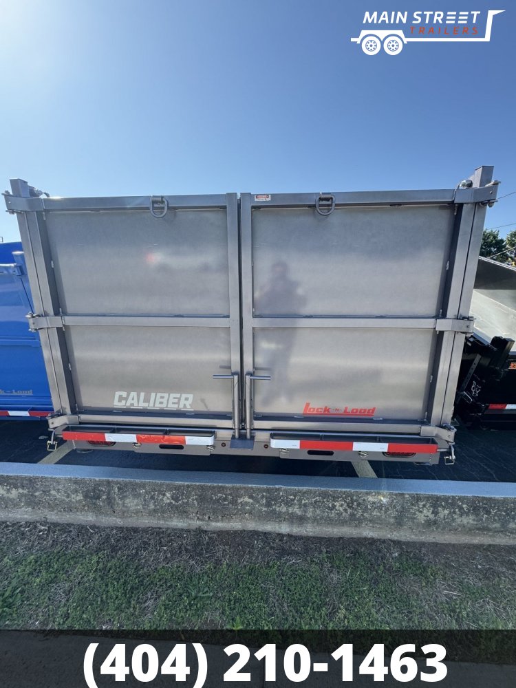 7 X16 T/A 14K GVWR DUMP TRAILER BLACK WITH 4' HEIGHT, 7 GUAGE METAL