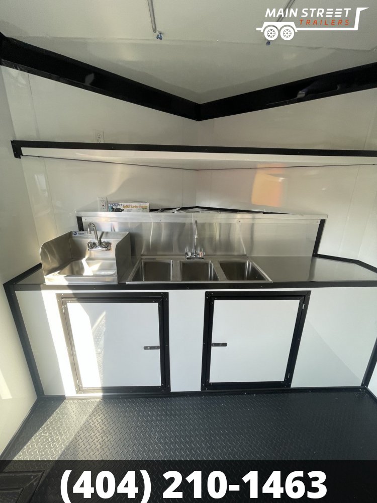 8.5 X 16 CONCESSION TRAILER, B/O POLY CORE AND 3X6 WINDOW