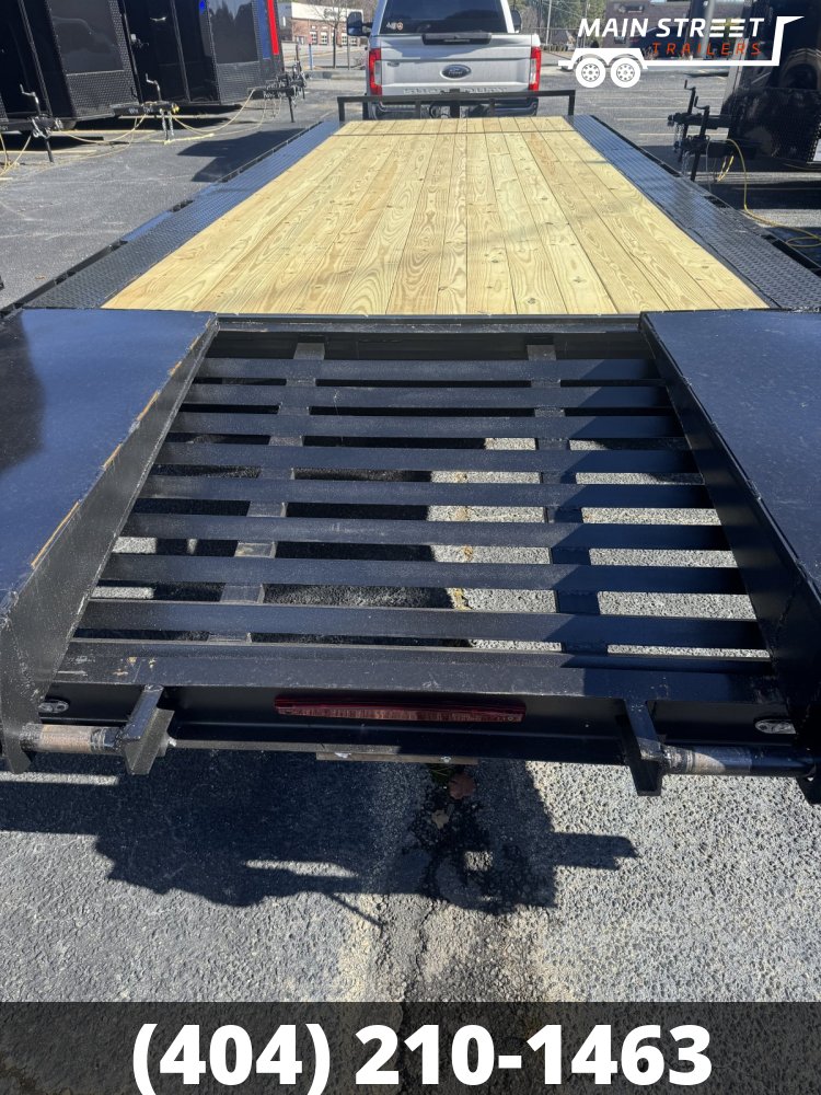 8.5x24 T/A DECKOVER EQUIPMENT TRAILER WITH DOVE TAIL AND 14K AXLES