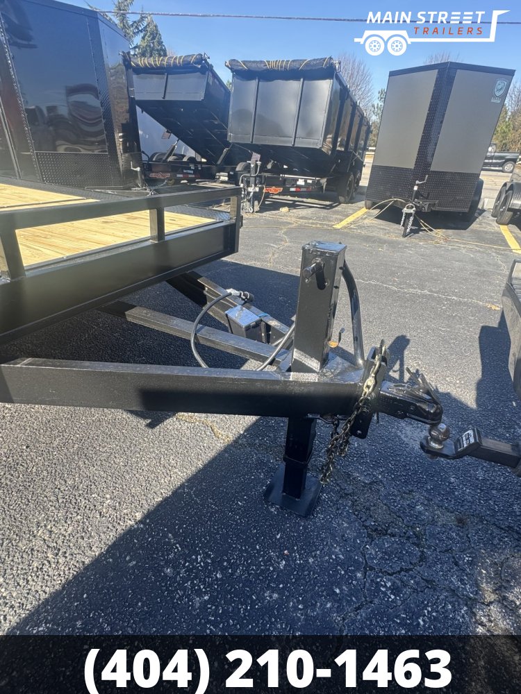 8.5x24 T/A DECKOVER EQUIPMENT TRAILER WITH DOVE TAIL AND 14K AXLES