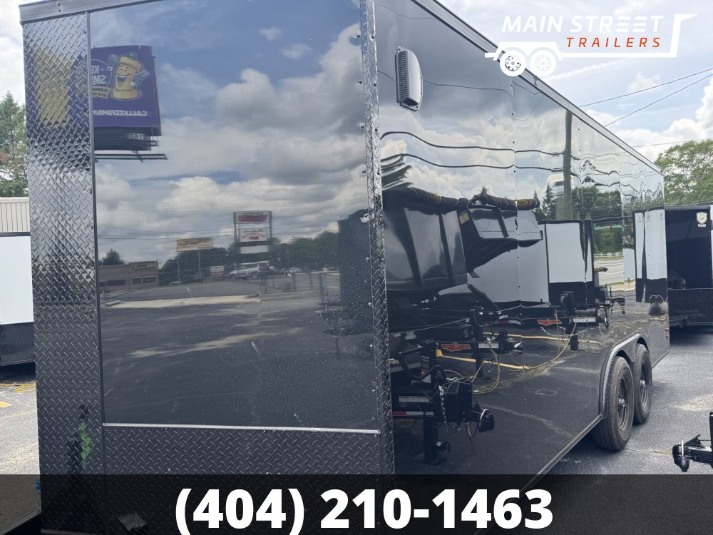 8.5X20 T/A BLACK, B/O POLY CORE, 5200LB AXLES AND 7' INTERIOR HEIGHT
