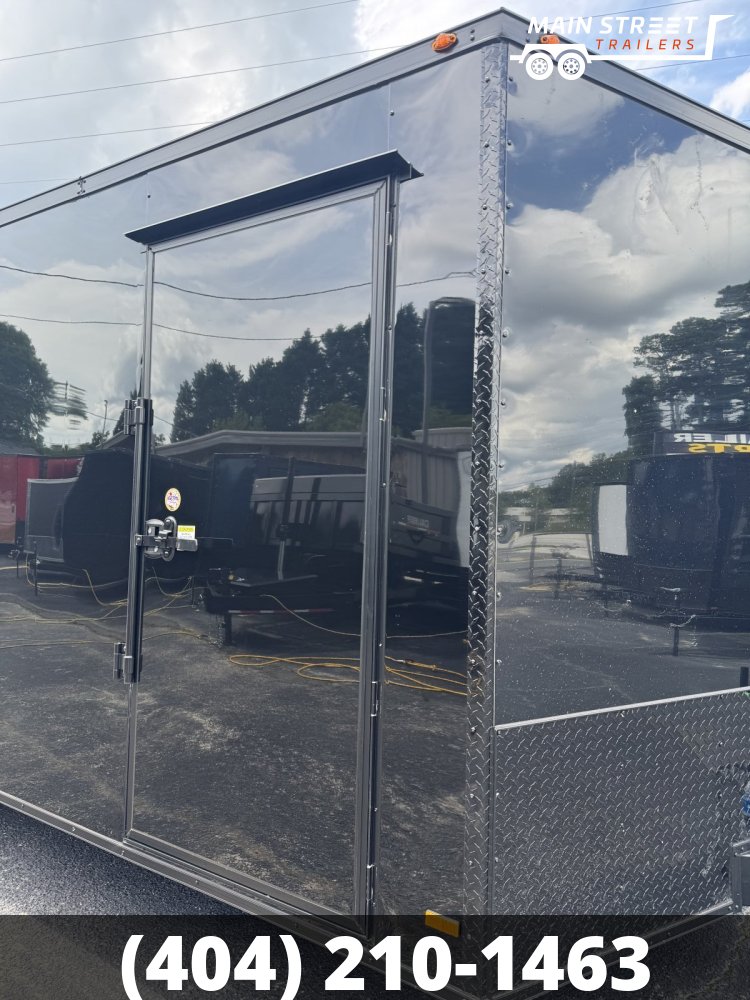 8.5X20 T/A BLACK, B/O POLY CORE, 5200LB AXLES AND 7' INTERIOR HEIGHT