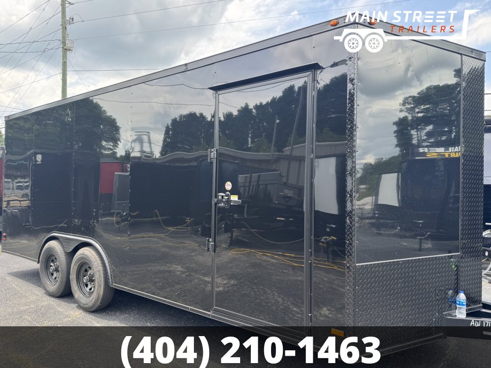8.5X20 T/A BLACK, B/O POLY CORE, 5200LB AXLES AND 7' INTERIOR HEIGHT