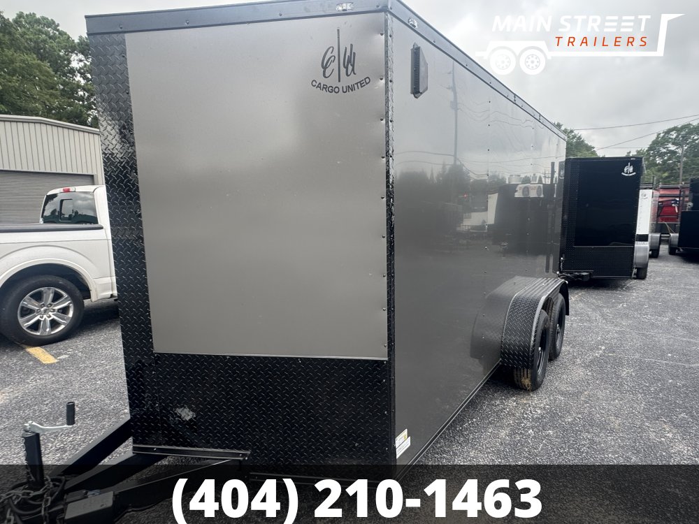 7X14 T/A CHARCOAL BLACKOUT, POLY CORE, RAMP GATE 7' INTERIOR HEIGHT