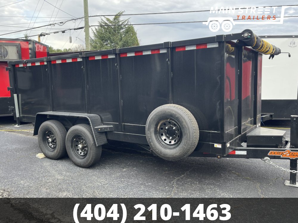 7 X 16 14000LB AXLES DUMP TRAILER 4' HEIGHT