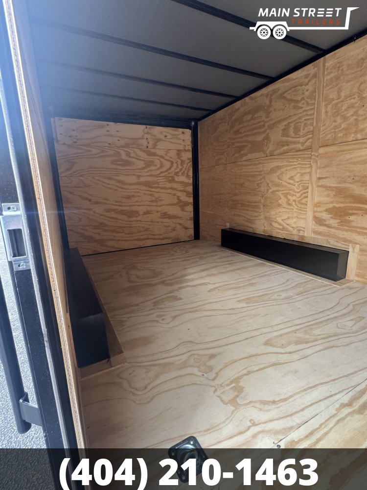 8.5X16 TA BLACK , BLACK OUT, 7' INTERIOR HEIGHT, RAMP GATE