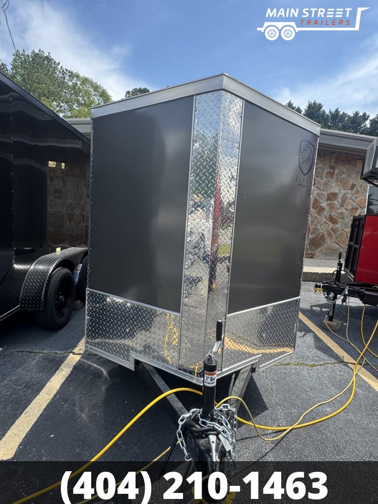 5X10 S/A CHARCOAL, POLY CORE, RAMP GATE AND SIDE DOOR