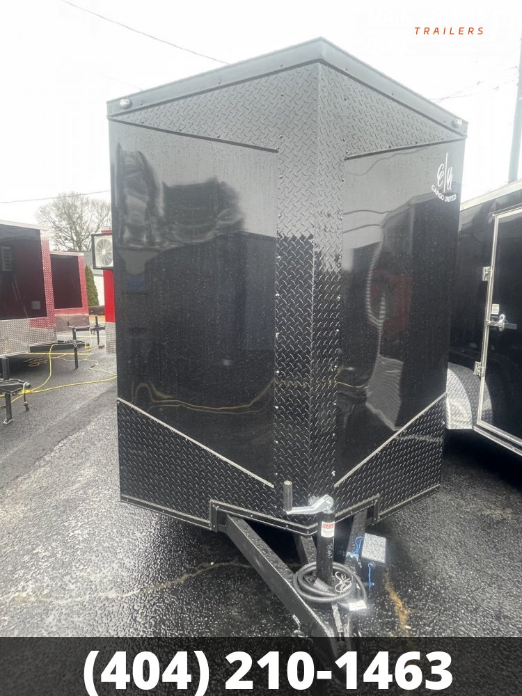 6 X 12 T/A BLACK WITH BLACKOUT PACKAGE WITH BARN DOORS AND POLYCORE