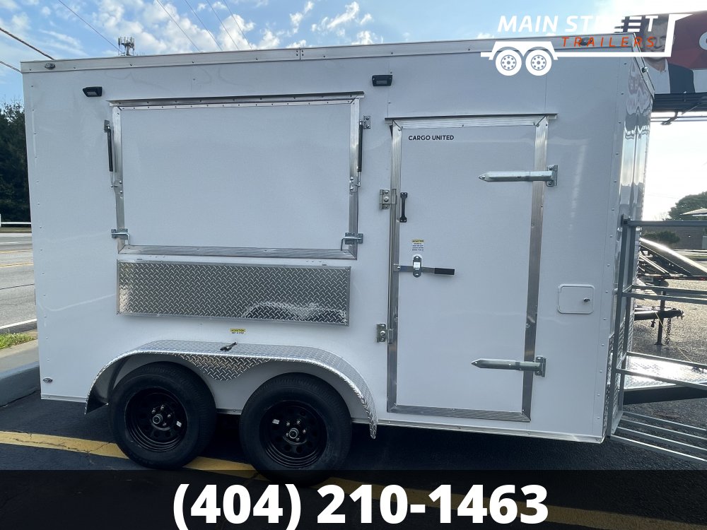 7 X 12 S/A WITH OR WITHOUT PORCH ELITE PACKAGE CONSESSION TRAILER