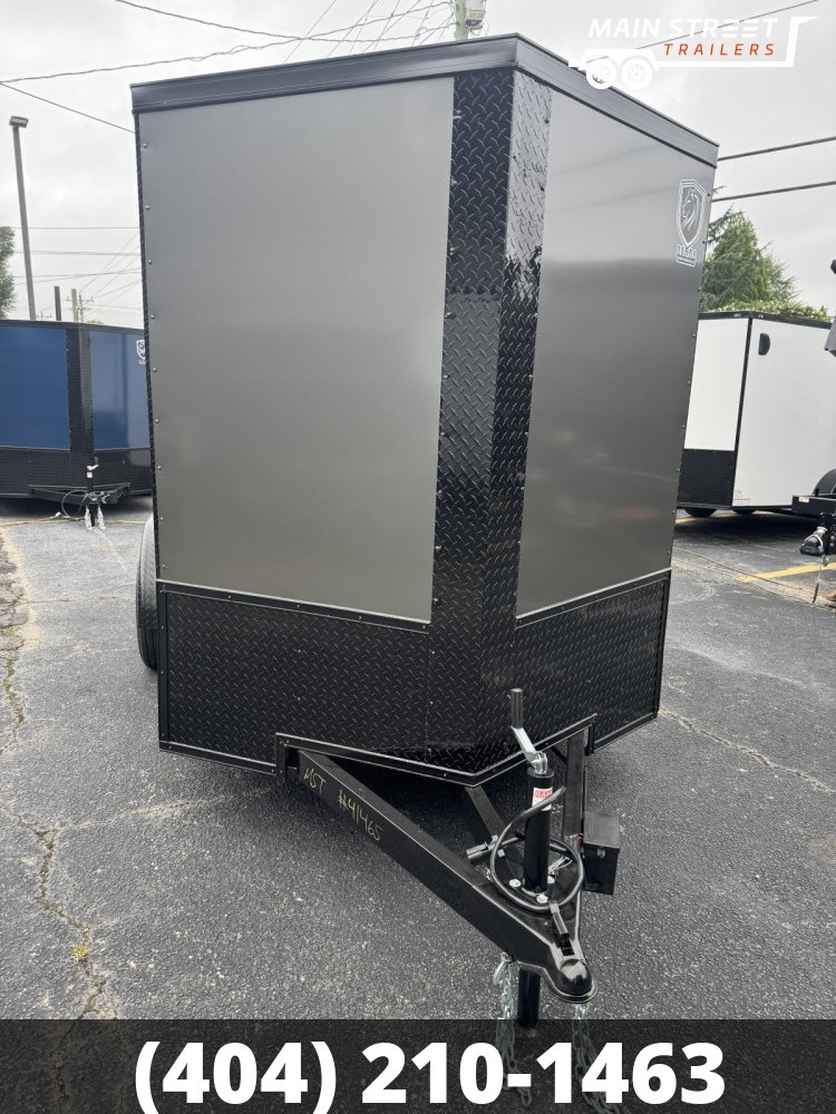 6X12 T/A CHARCOAL B/O, BARN DOORS AND BARLOCK