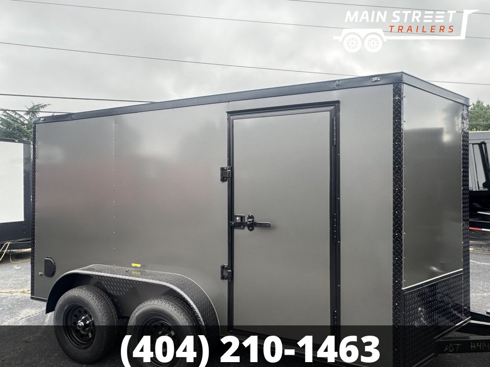 6X12 T/A CHARCOAL B/O, BARN DOORS AND BARLOCK