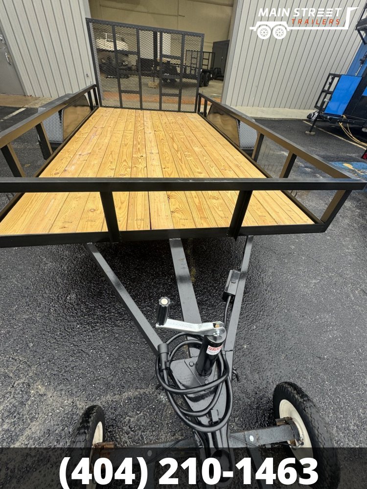 7X14 T/A UTILITY TRAILER WITH 7K AXLES WITH MESH GRILL