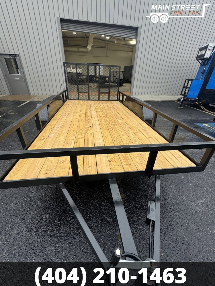 7X12 T/A UTILITY TRAILER WITH 7K AXLES WITH MESH GRILL