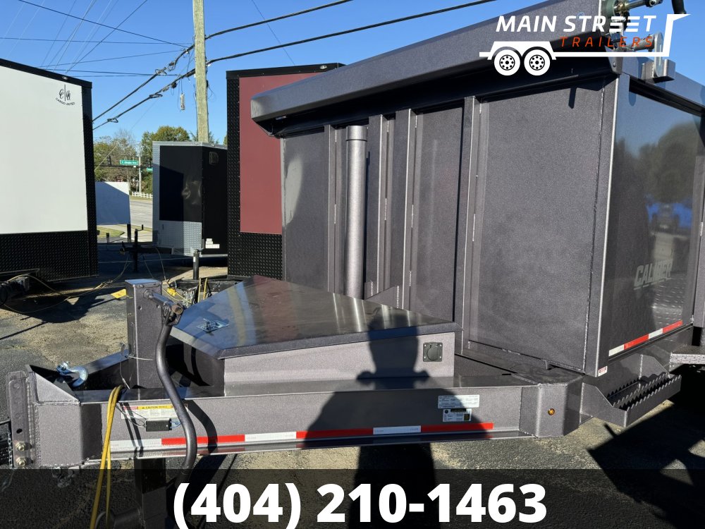 7 X14 T/A 14K GVWR DUMP TRAILER WITH 4' HEIGHT, 7GUAGE METAL