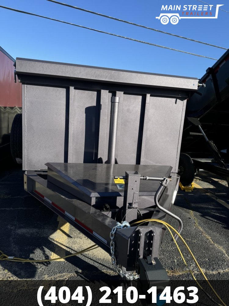 7 X14 T/A 14K GVWR DUMP TRAILER WITH 4' HEIGHT, 7GUAGE METAL