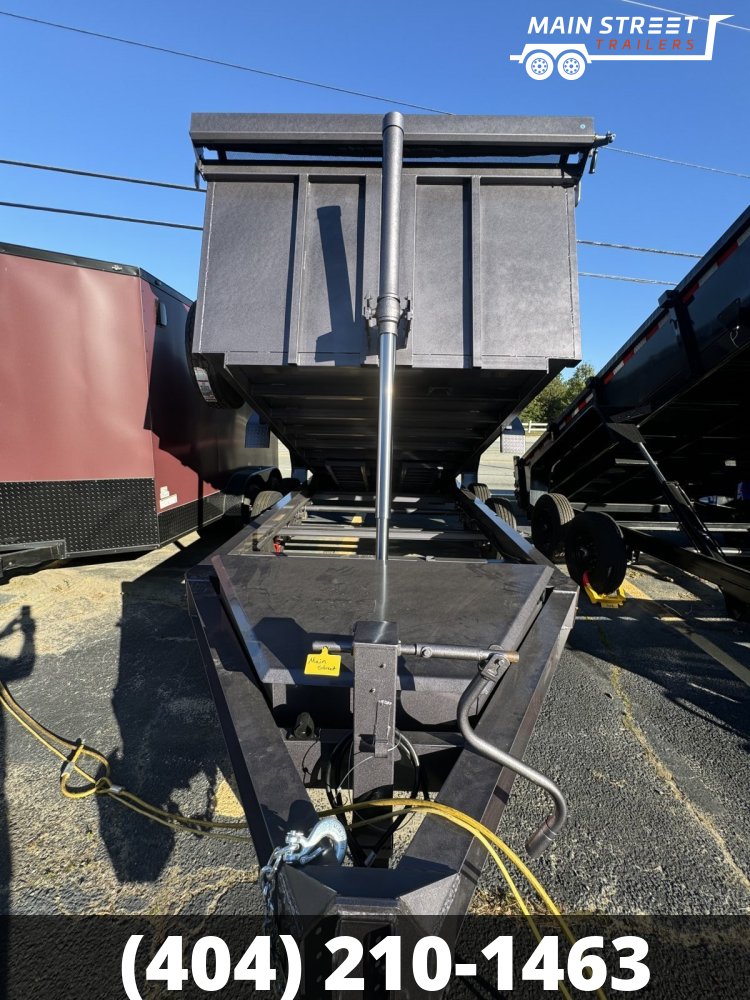 7 X14 T/A 14K GVWR DUMP TRAILER WITH 4' HEIGHT, 7GUAGE METAL