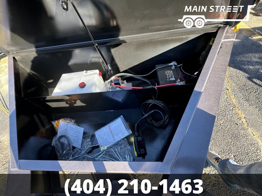 7 X14 T/A 14K GVWR DUMP TRAILER WITH 4' HEIGHT, 7GUAGE METAL