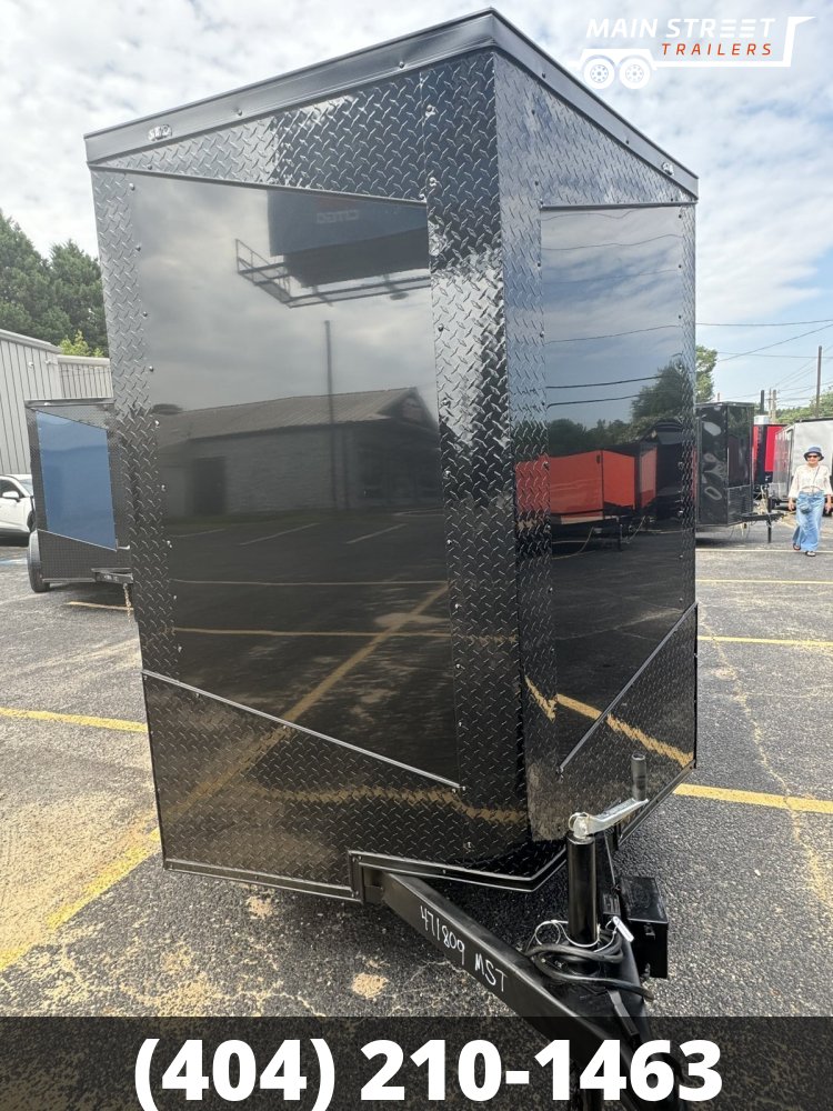 6X12 T/A BLACK B/O AND POLY CORE WITH BARN DOORS