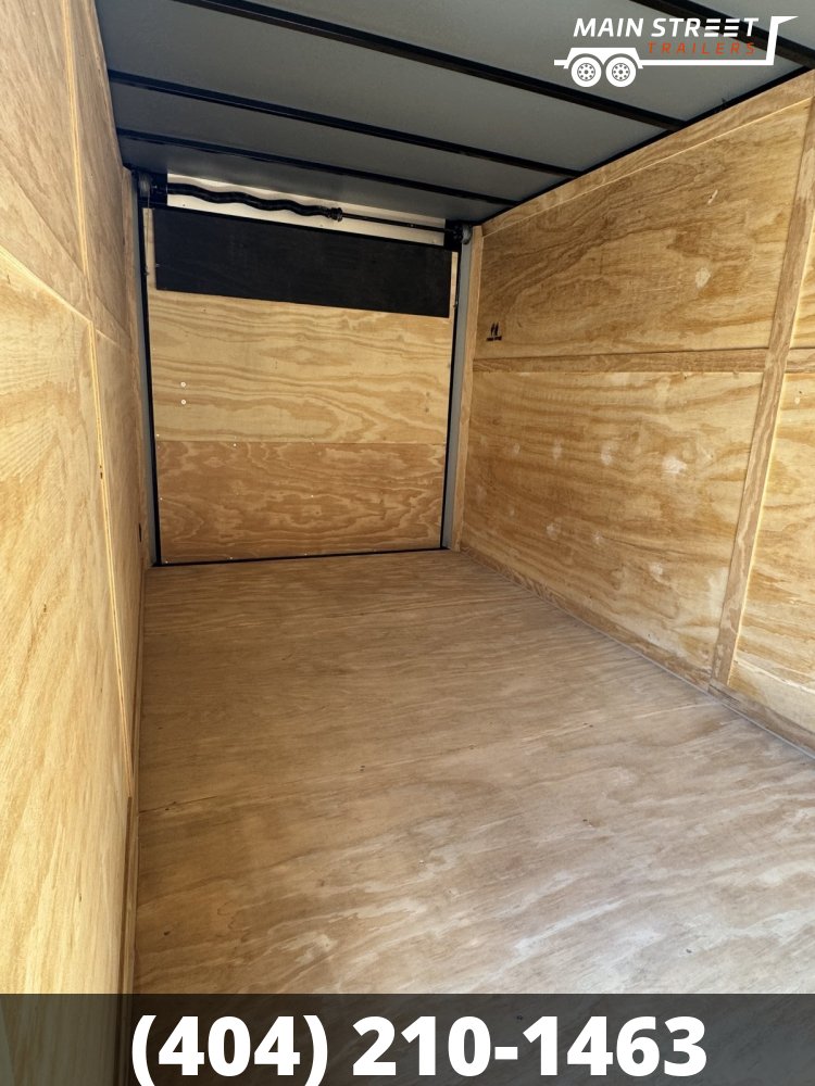 7X16 T/A BLACK B/O POLY CORE, RAMP GATE AND 7' INTERIOR HEIGHT