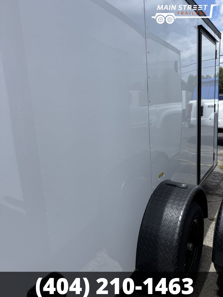 6X12S/A WHITE WITH BLACKOUT AND BARN DOORS AND POLY CORE
