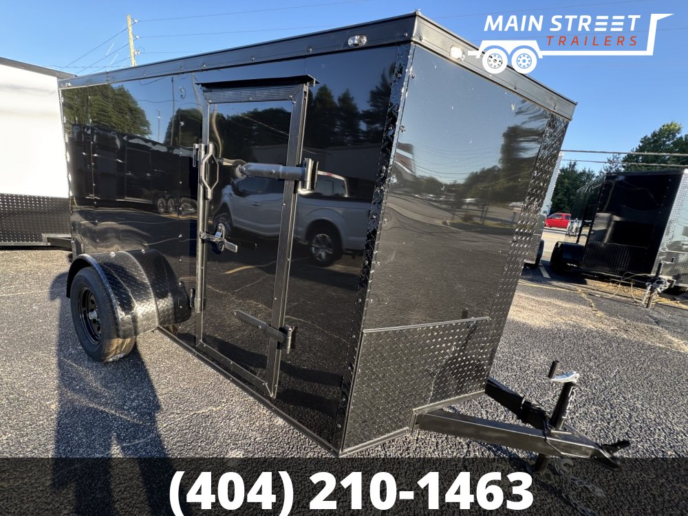 5X10 S/A BLACK B/O, RAMP GATE AND SIDE DOOR