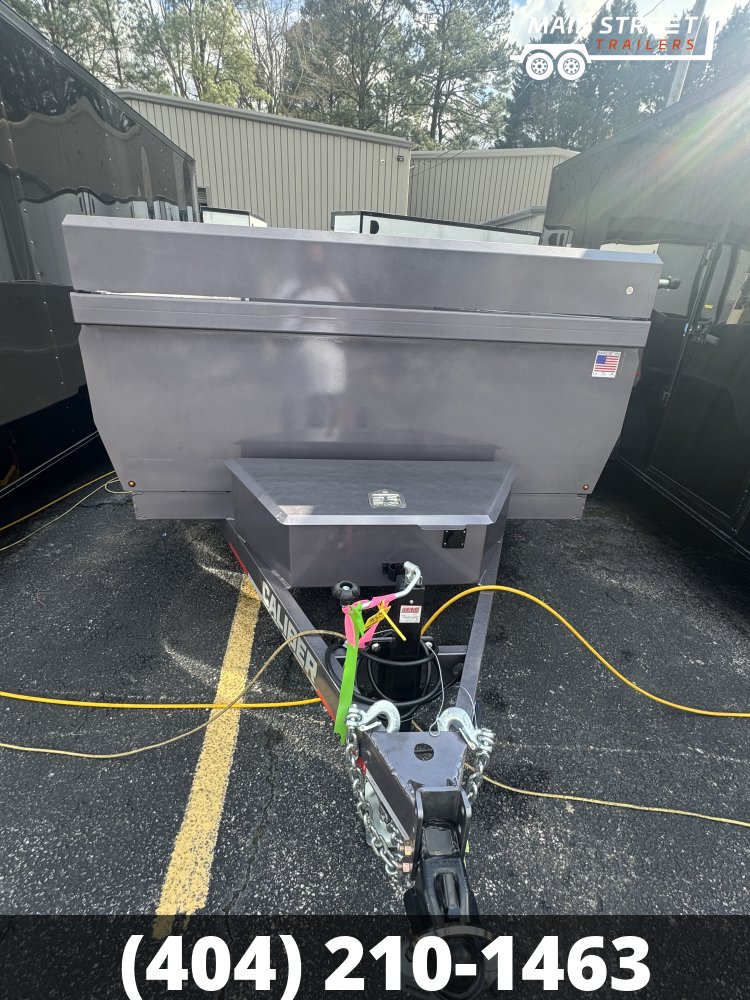 6.5 X12 CHARCOAL DUMP TELESCOPIC TRAILER, 7 GUAGE BED AND WALLS, 10K AXLES