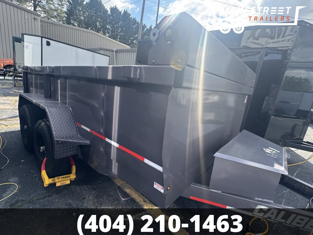 6.5 X12 CHARCOAL DUMP TELESCOPIC TRAILER, 7 GUAGE BED AND WALLS, 10K AXLES